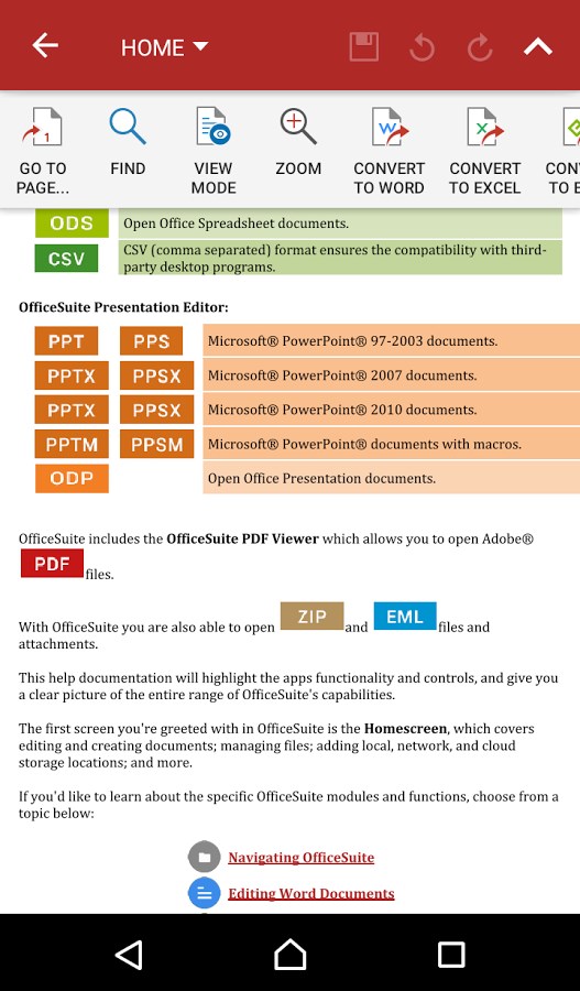 Imagem 17 do OfficeSuite 8 + PDF Converter
