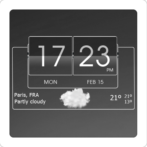 Logo 3D Flip Clock Theme Pack 06 Ícone Logo 3D Flip Clock Theme Pack 06 Ícone