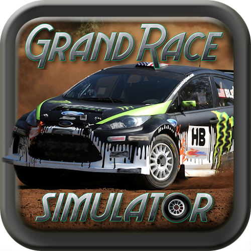 Logo Grand Race Simulator 3D Ícone Logo Grand Race Simulator 3D Ícone