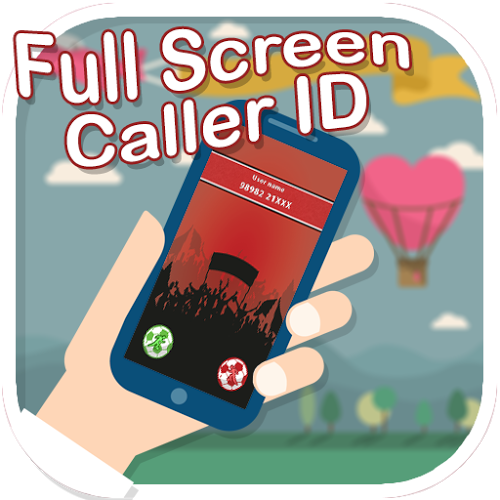Logo Full Screen Caller ID by Pearl White Ícone Logo Full Screen Caller ID by Pearl White Ícone