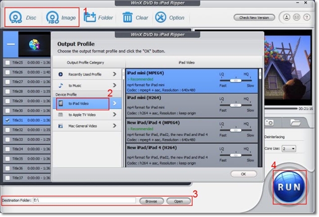 Imagem 3 do WinX DVD to iPad Ripper