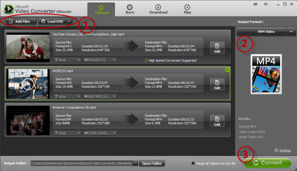 Imagem 3 do iSkysoft Video Converter Ultimate