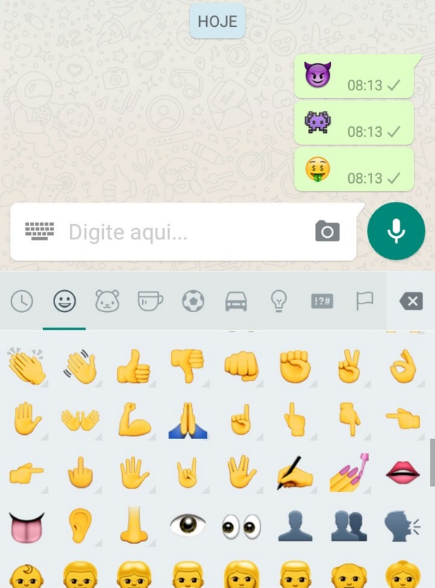 emoticons whatsapp significado