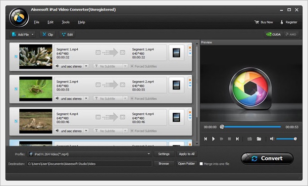 Imagem 1 do Aiseesoft iPad Converter Suite