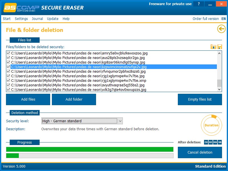 ASCOMP Secure Eraser Professional 6.002 instal the new for windows