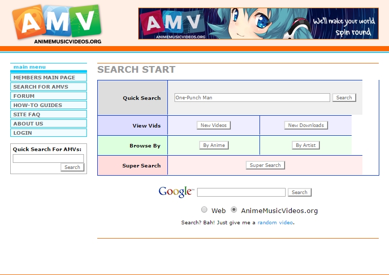 AMV Search Download para Web Grátis