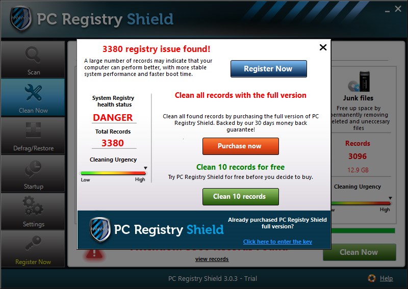 PC Registry Shield - Imagem 2 do software