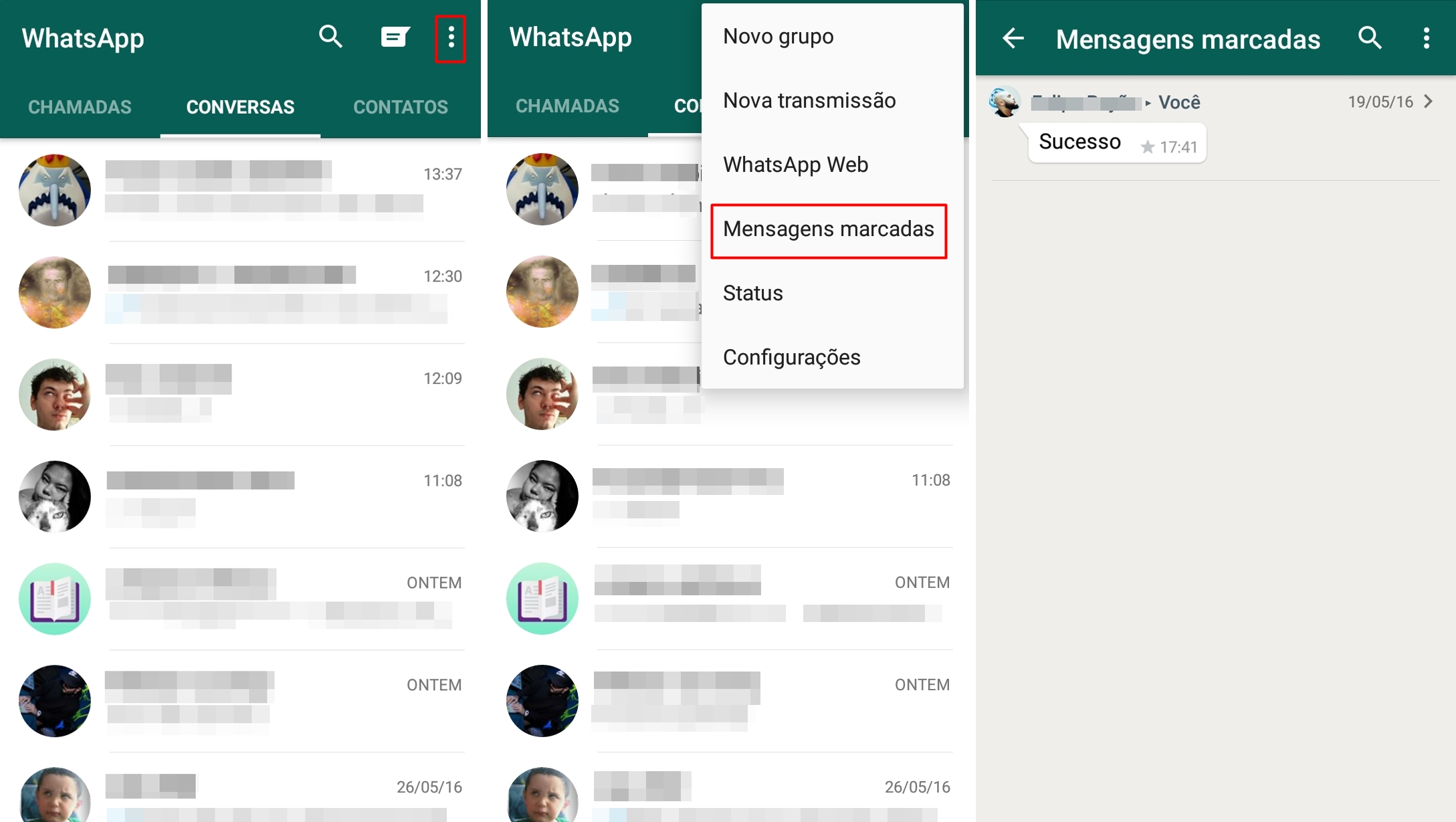 WhatsApp: como encaminhar mensagens favoritadas para outros contatos ...