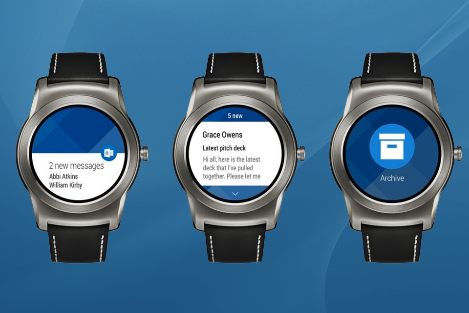 Imagem de: Outlook é lançado para Android Wear