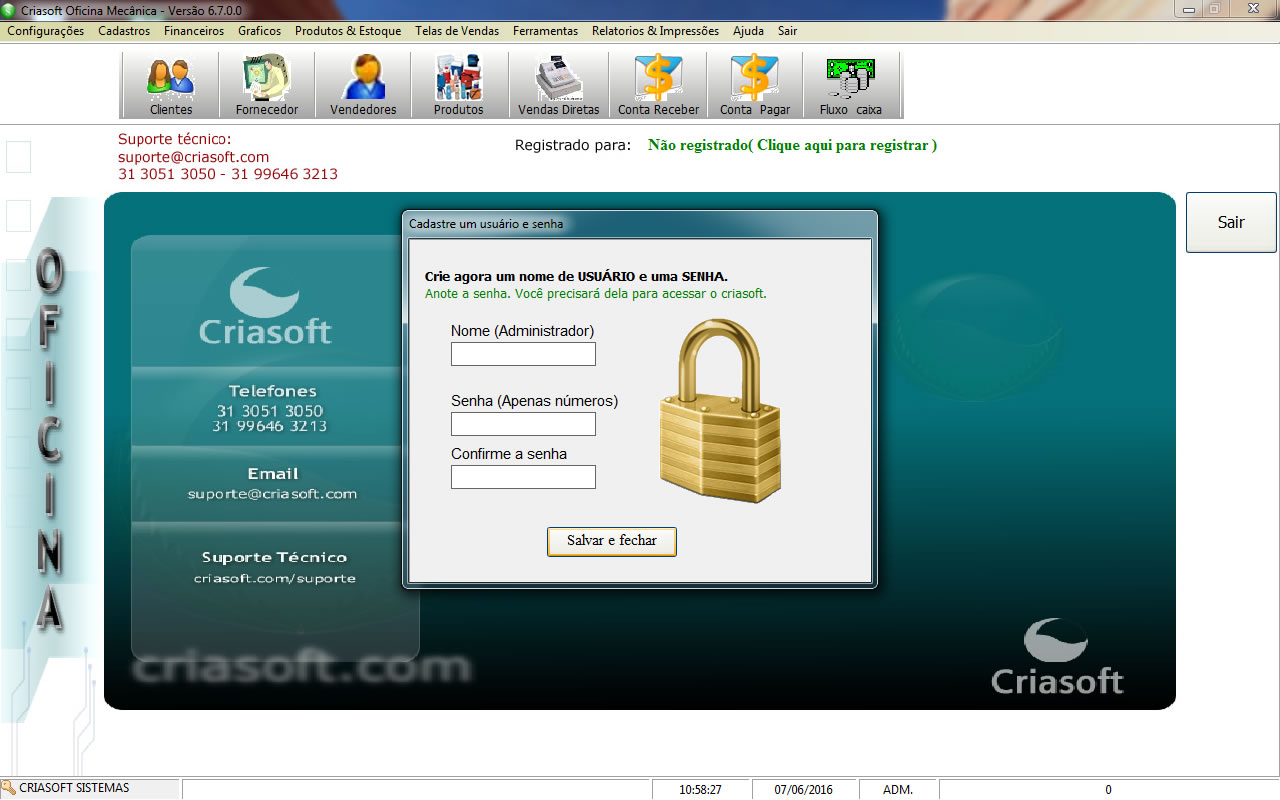 Imagem 1 do Criasoft Oficina mecânica