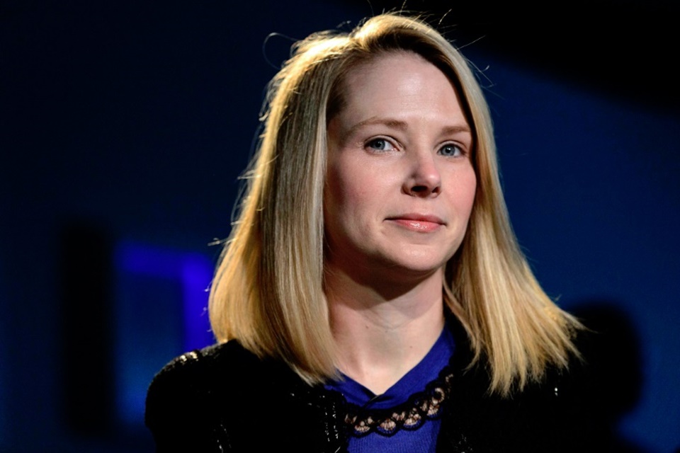Imagem de: Marissa Mayer revela que trabalhou do hospital logo após dar à luz