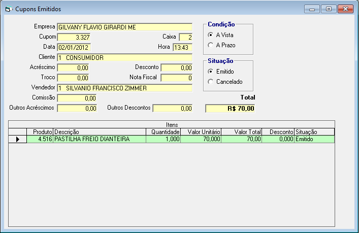 Imagem 5 do Gestão Comercial Mecânicas