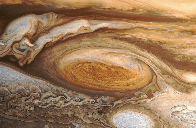 Detalhe da atmosfera de Júpiter