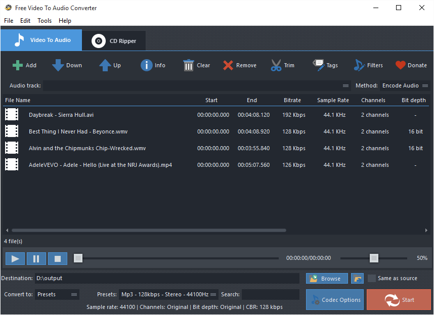 Imagem 1 do Free Video To Audio Converter