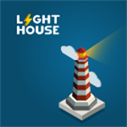 Logo Light house Ícone Logo Light house Ícone