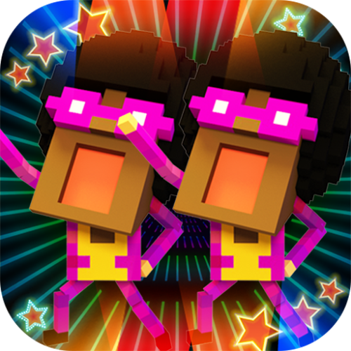 Logo Twin Stars – Dancing Run Ícone Logo Twin Stars – Dancing Run Ícone