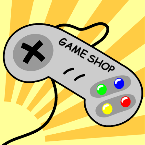 Logo Vintage Game Shop Ícone Logo Vintage Game Shop Ícone