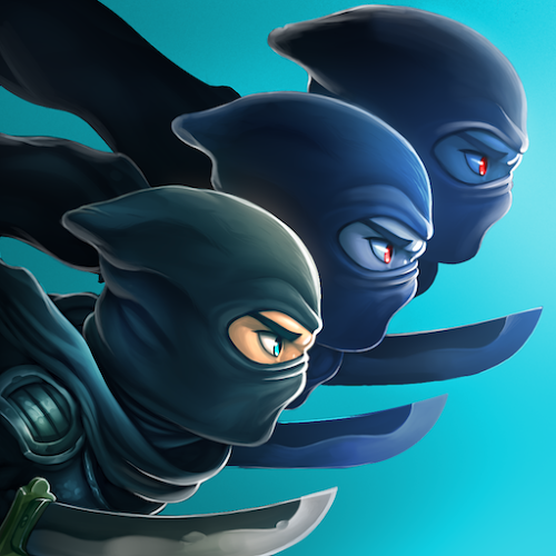 Logo Ninja Clone Ícone Logo Ninja Clone Ícone