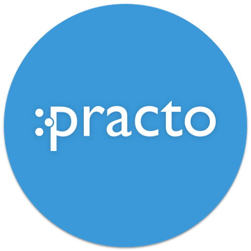 Logo Practo - Your Health App Ícone Logo Practo - Your Health App Ícone