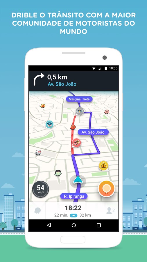 Waze social GPS Maps &amp; Traffic Download