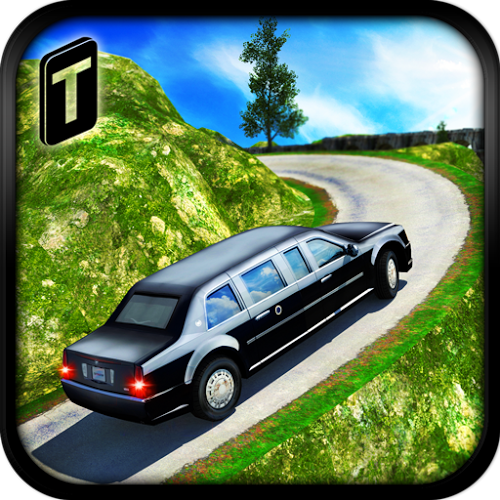 Logo Offroad Hill Limo Driving 3D Ícone Logo Offroad Hill Limo Driving 3D Ícone