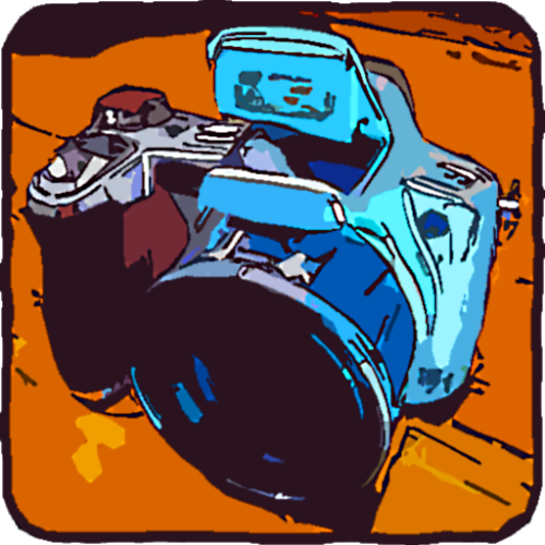 Logo Câmera dos Desenhos Animados Ícone