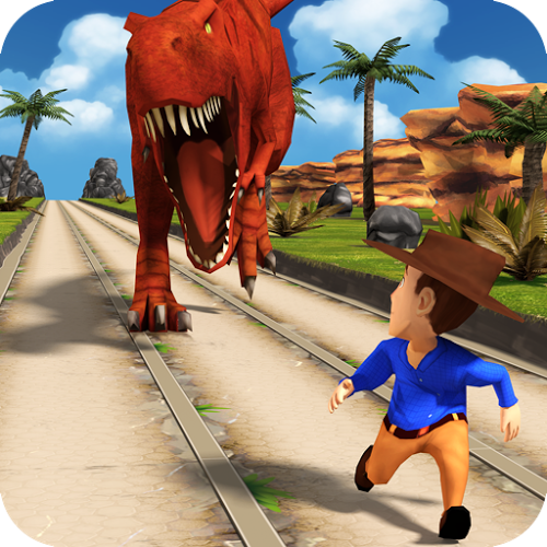 Logo Safari Run Dinosaur Ícone Logo Safari Run Dinosaur Ícone
