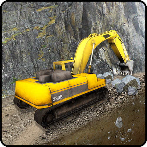 Logo Hill Climb Construction Crane Ícone Logo Hill Climb Construction Crane Ícone