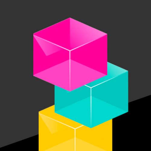 Logo Color Tower - Falling Boxes Ícone Logo Color Tower - Falling Boxes Ícone