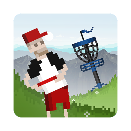Logo Pixel Disc Golf 2 Ícone Logo Pixel Disc Golf 2 Ícone