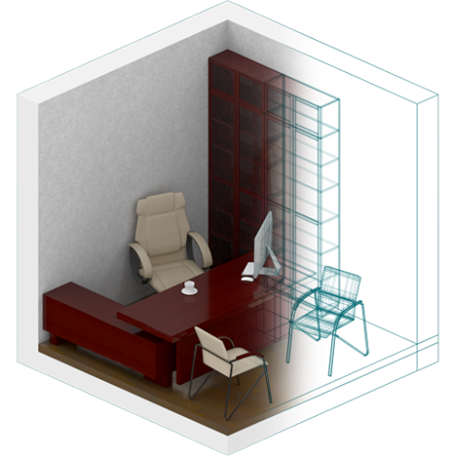 Logo Office Design Ícone Logo Office Design Ícone