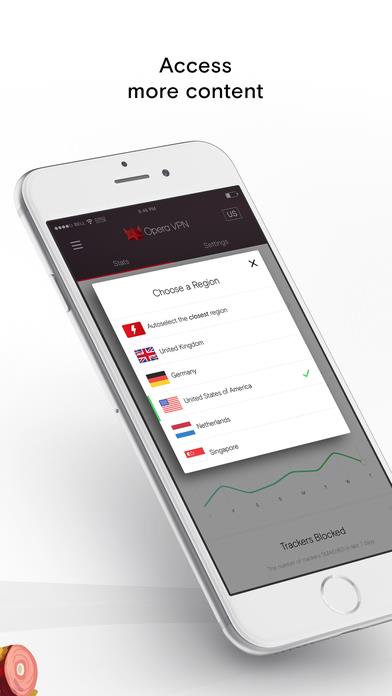 Opera Free VPN Download para iPhone em Português Grátis