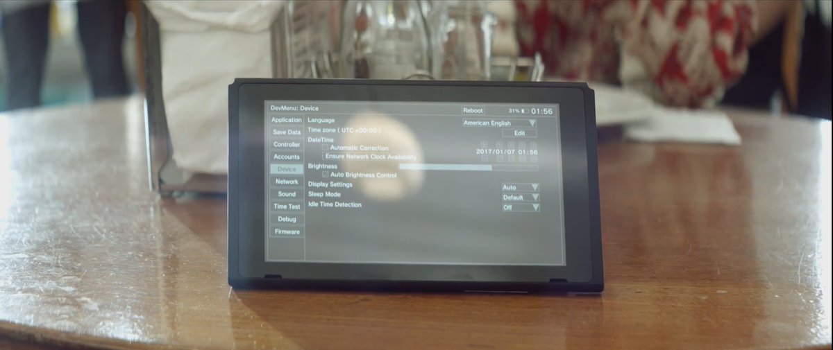 Nintendo divulga vídeos do Switch e um deles exibe menu de dev por acidente