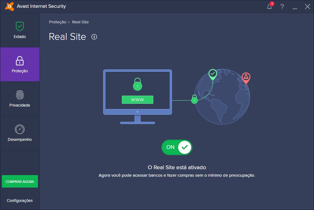 Avast Internet Security 2019 - Imagem 2 do software