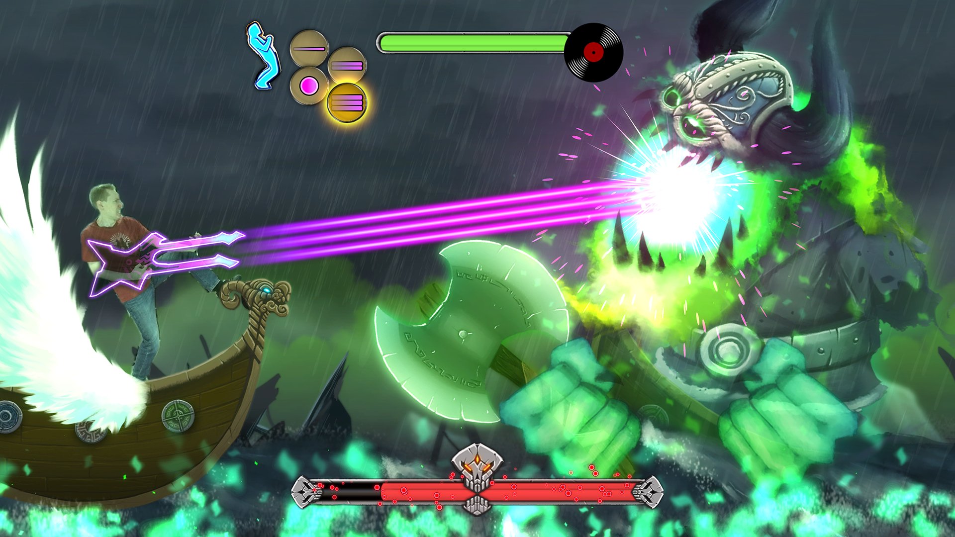 Conheça Air Guitar Warrior, exclusivo de XOne que mistura shmup e música