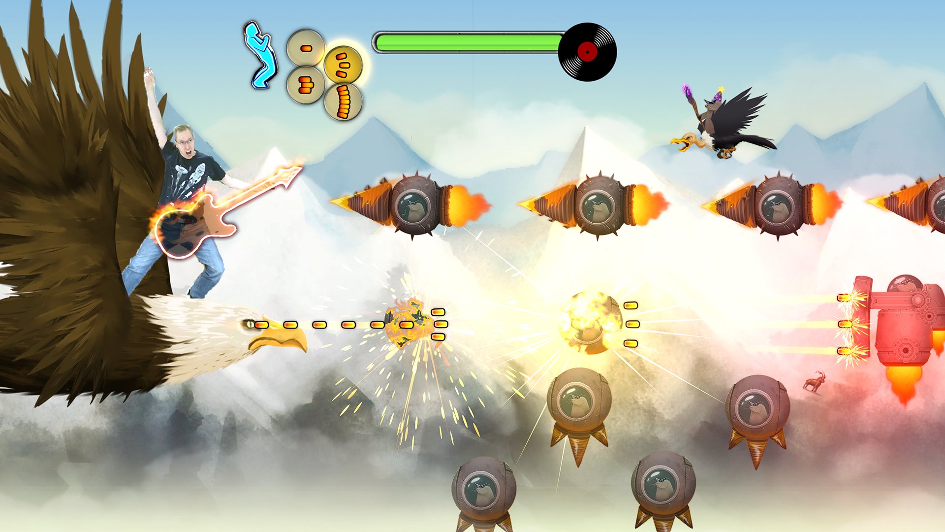 Conheça Air Guitar Warrior, exclusivo de XOne que mistura shmup e música