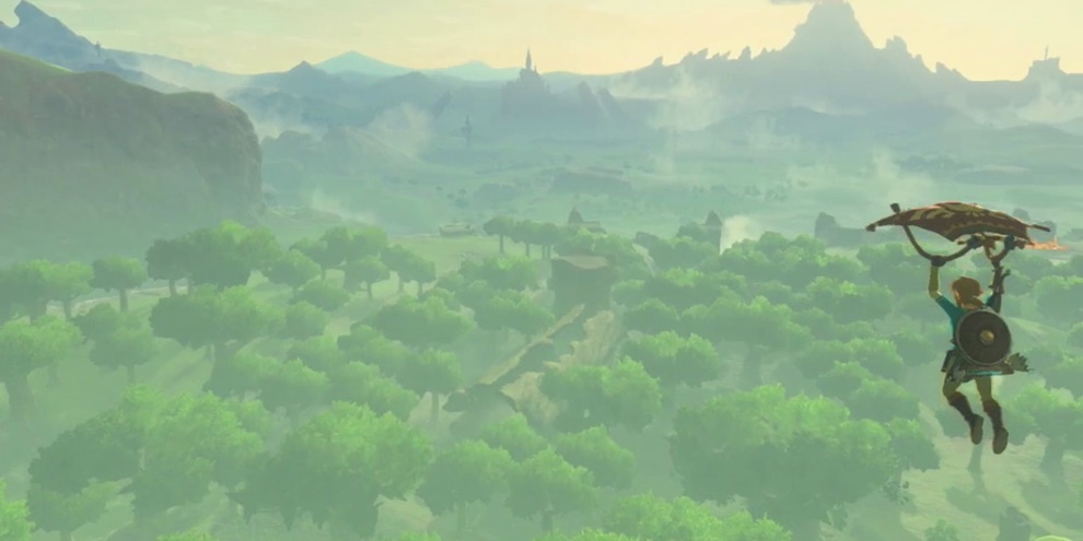 Vídeo mostra Link voando pelas áreas de Breath of the Wild por 22 minutos