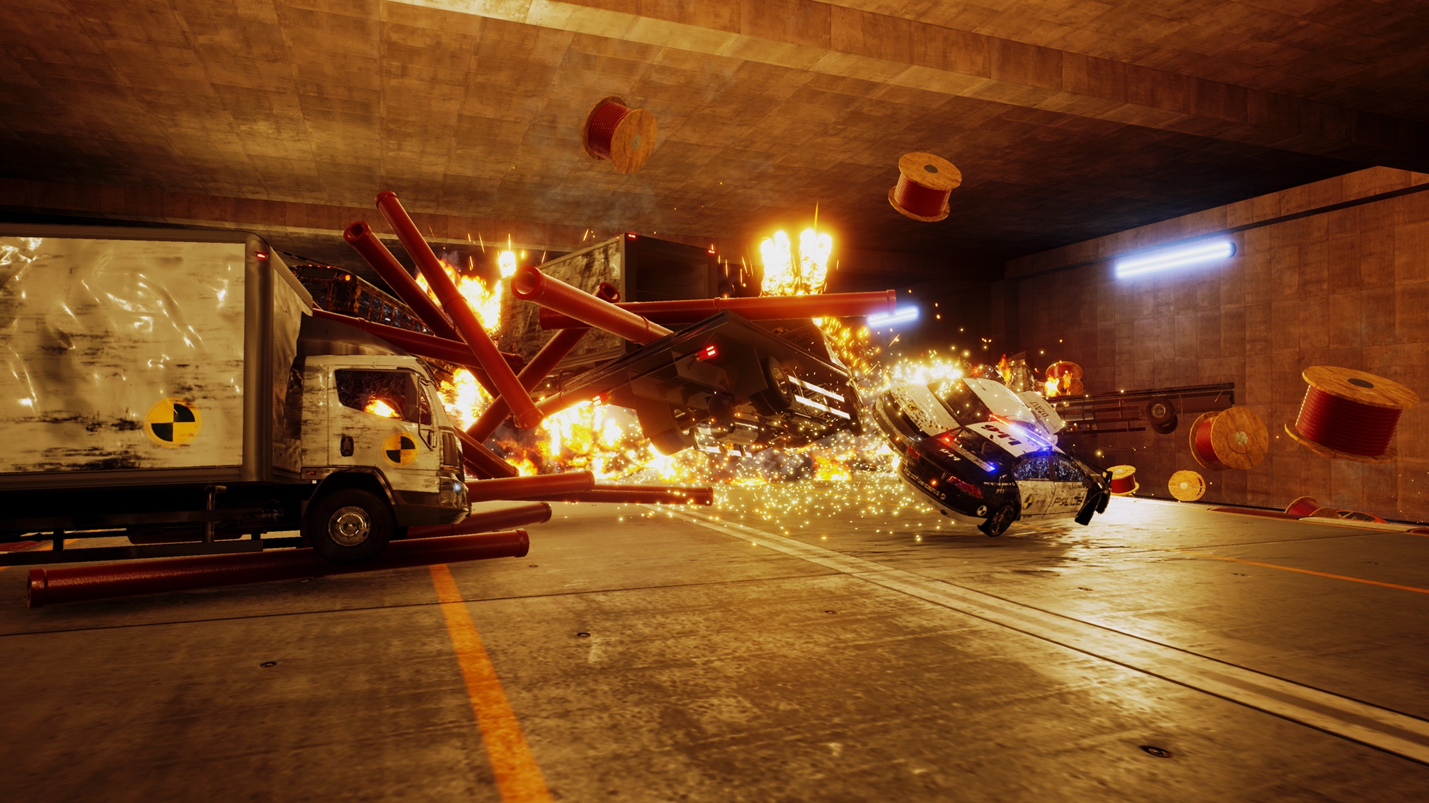 Dos criadores de Burnout, Danger Zone traz corridas destrutivas ao PS4 e PC