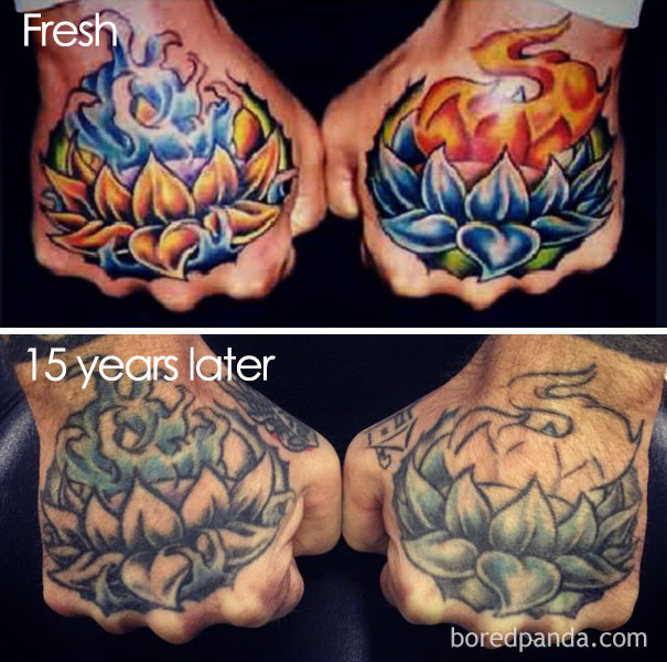 Antes e depois 25 imagens que mostram como as tatuagens