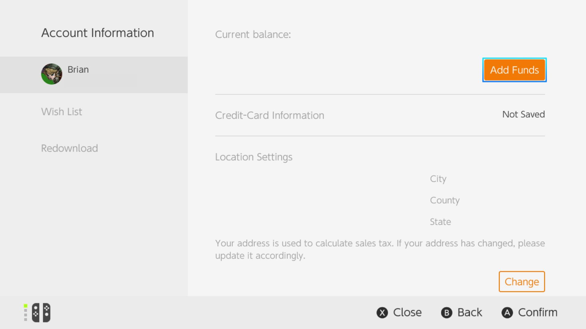 Agora você pode armazenar suas informações de cartão de crédito no Switch
