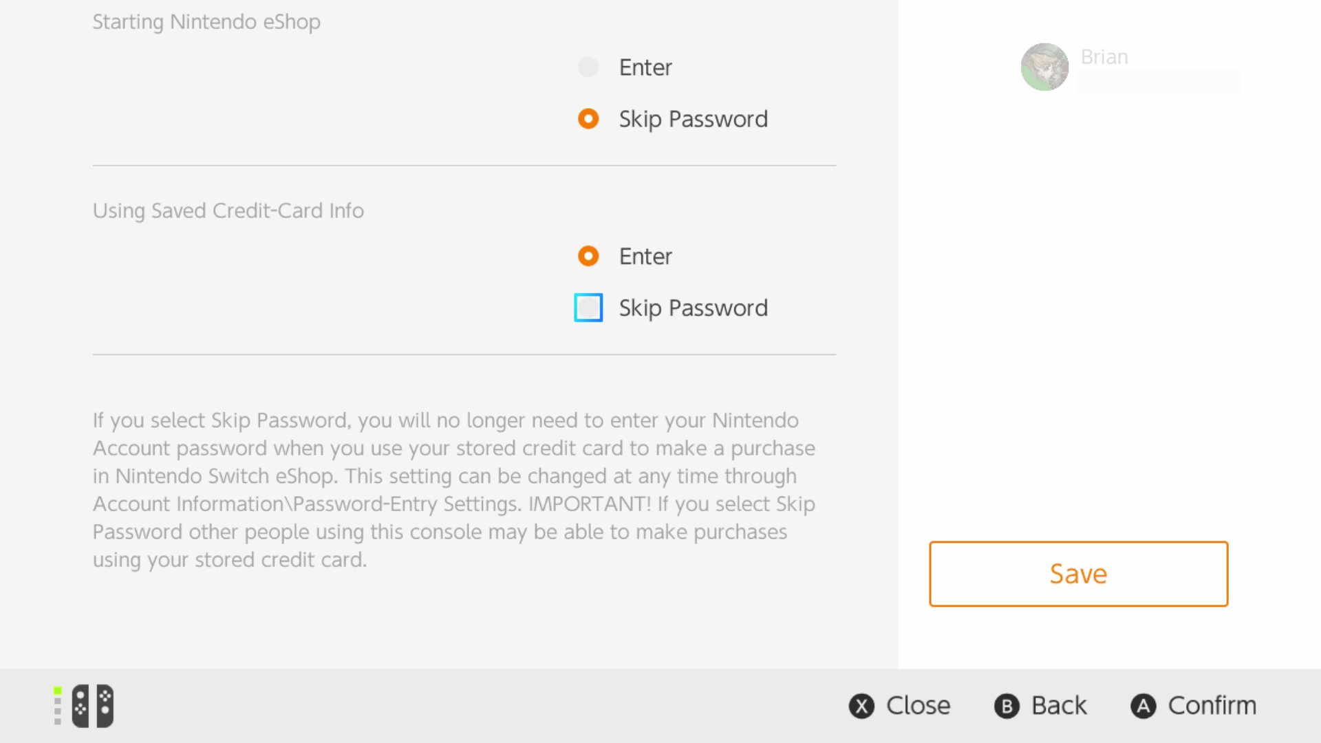 Agora você pode armazenar suas informações de cartão de crédito no Switch