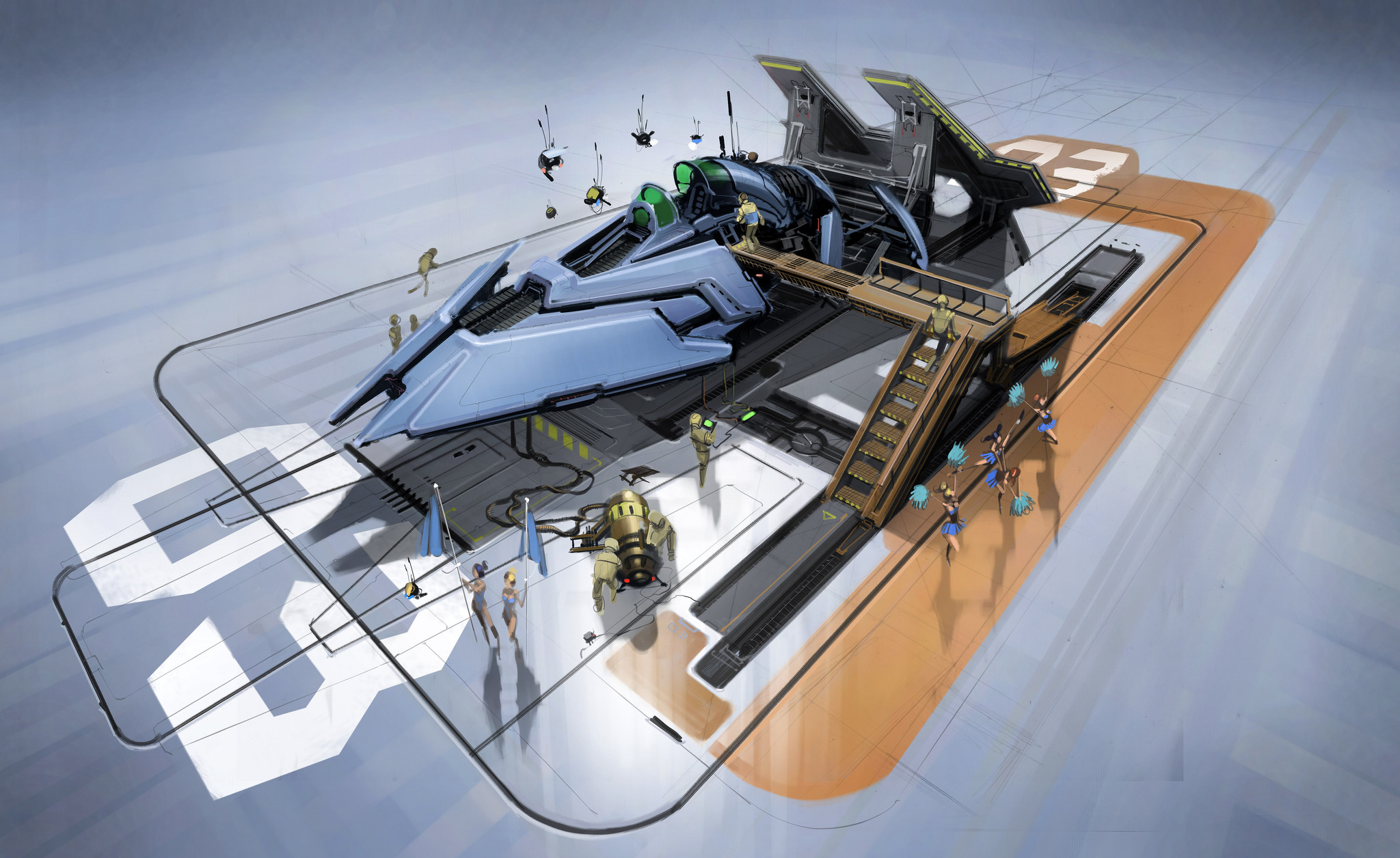Sony divulga belas imagens conceituais dos jogos da série WipEout