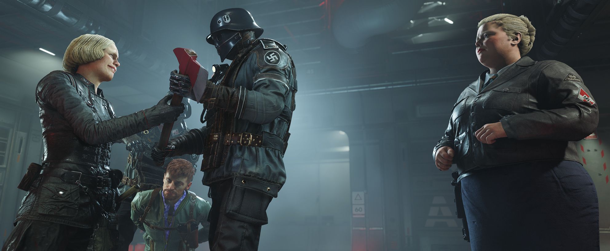 O lado sangrento da guerra surge em novas telas de Wolfenstein 2