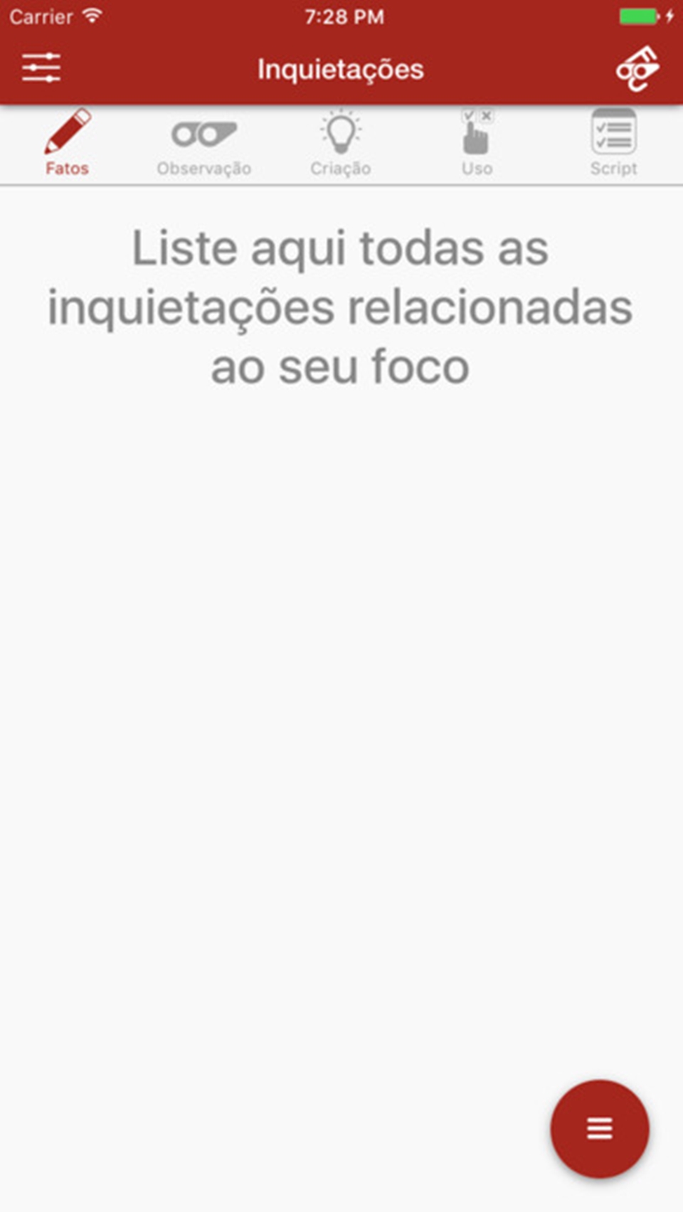 Aplicativo CriaFoco promete ajudar a traçar metas pessoais no seu celular