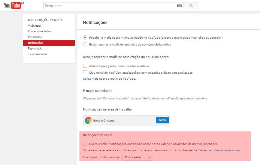 Aprenda A Desativar As Notificacoes Do Youtube Tecmundo