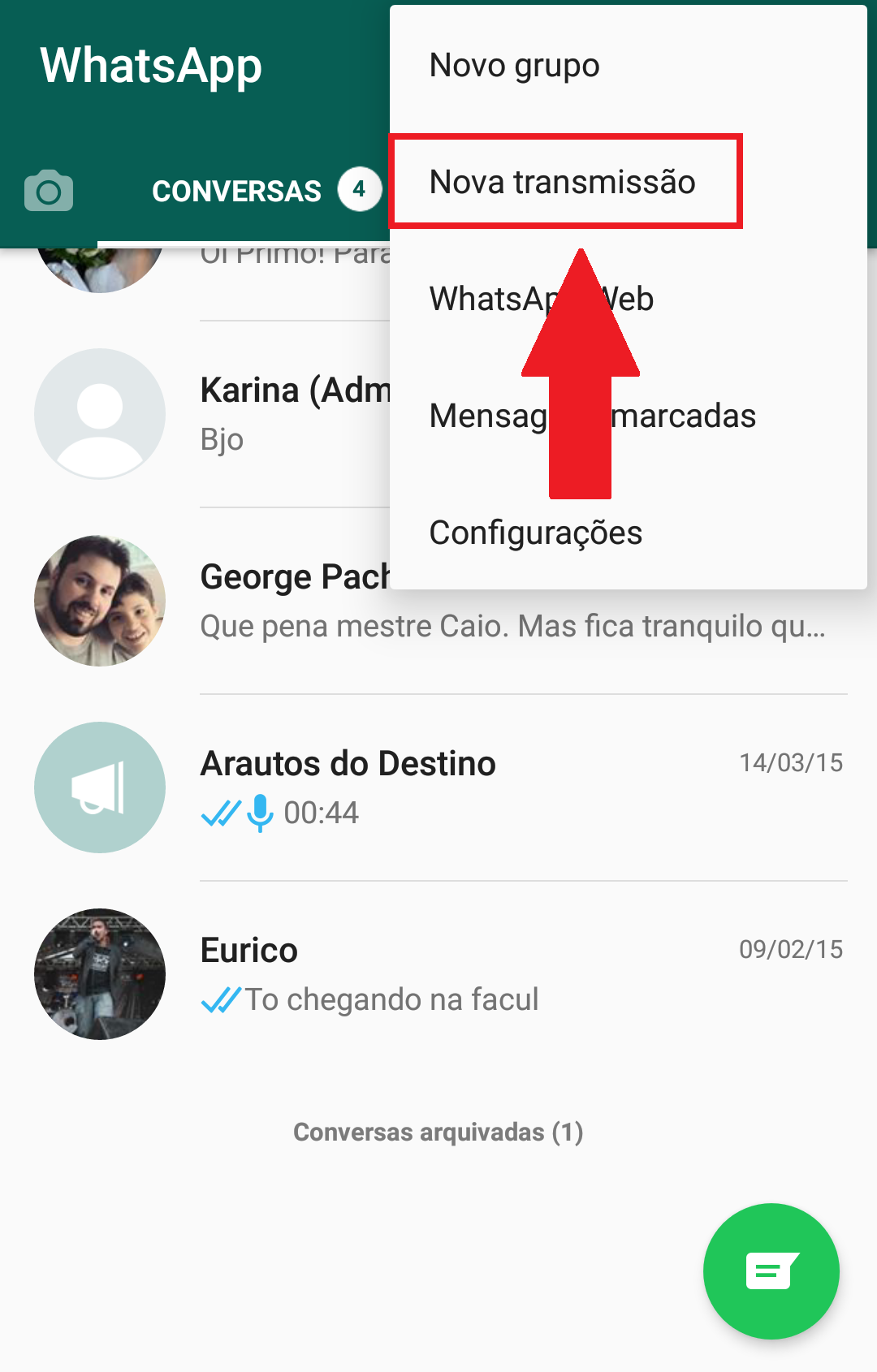 Como Enviar Mensagem Para Varias Pessoas No Whatsapp Exemplo De Mensagem