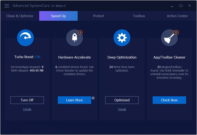 Advanced SystemCare Beta - Imagem 2 do software