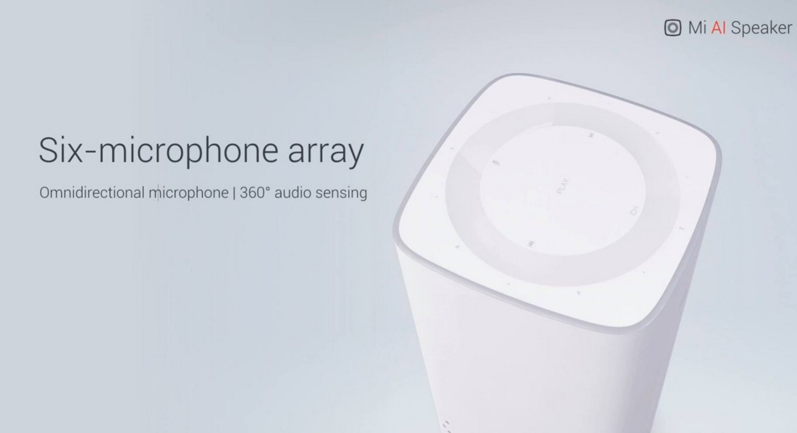 Xiaomi apresentou o alto-falante “Mi IA Speaker” que possui seis microfones para captar comandos de voz
