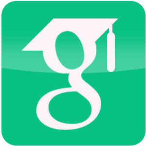 Logo Botão do Google Acadêmico Ícone Logo Botão do Google Acadêmico Ícone