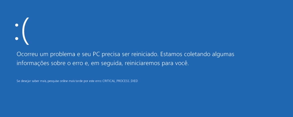 Resultado de imagem para tela azul windows 10